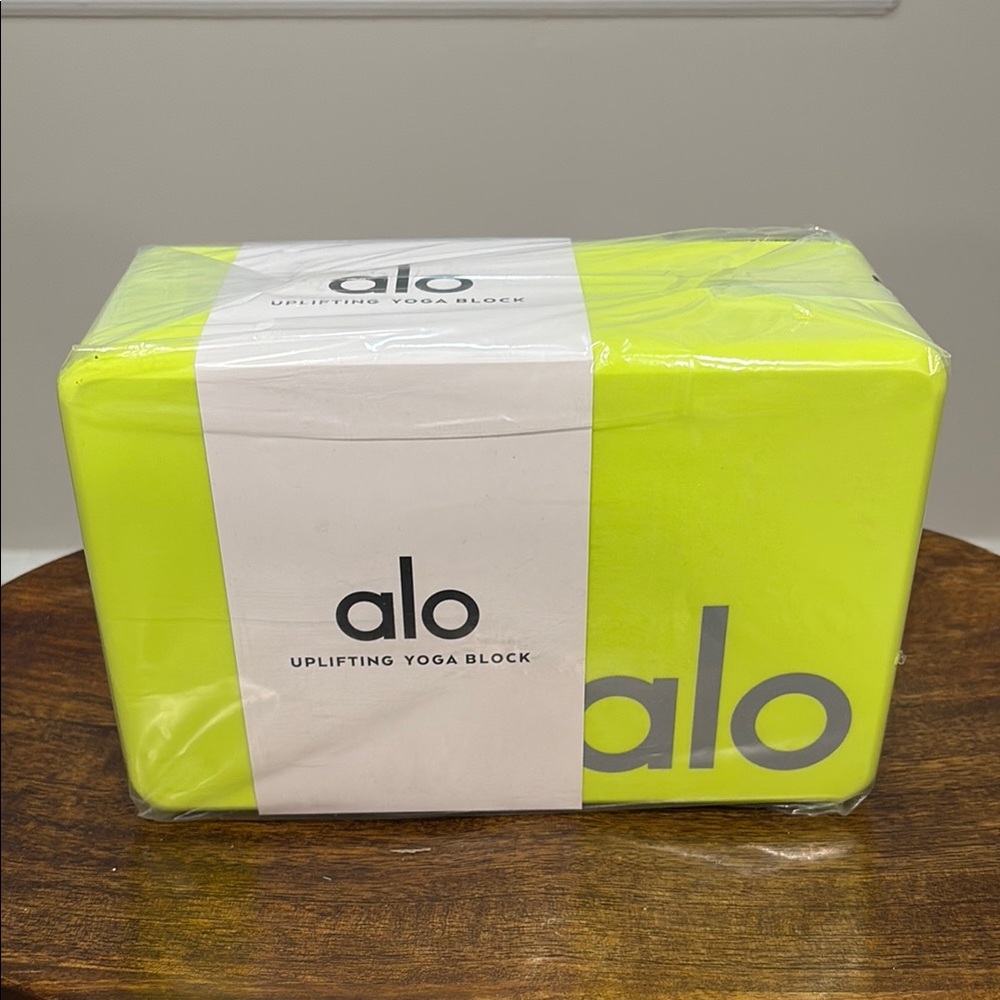 Alo Neon Yellow Yoga Block